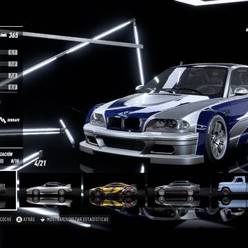 my bmw m3 e46 with the hero vinyl (hero livery) from nfs most wanted 2012 but with white lines