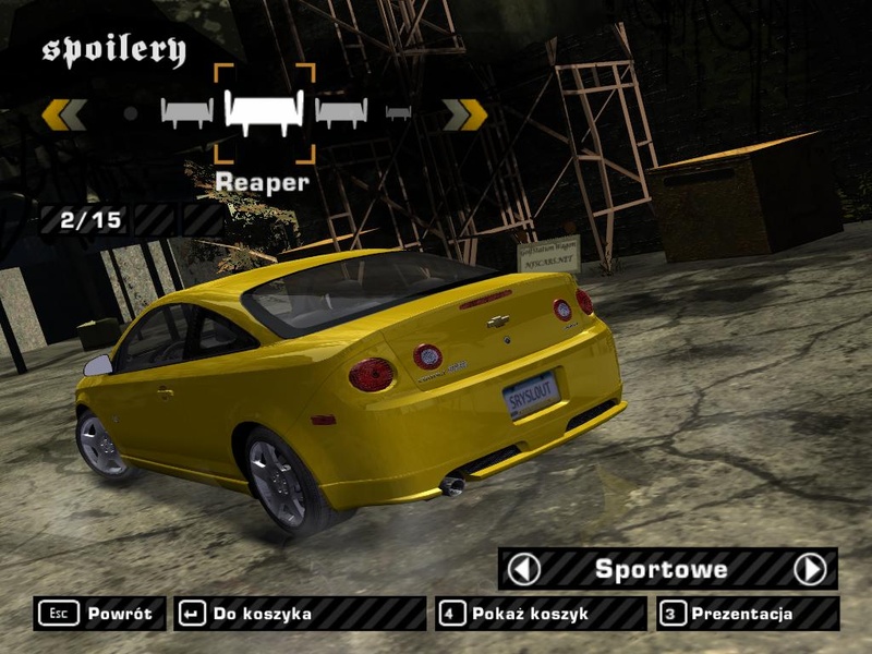 Cars without spoilers in NFSMW ??