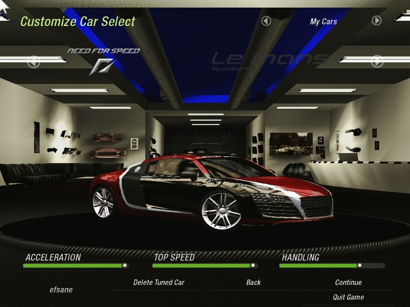 Darius's NFSC Audi R8 LeMans........:)