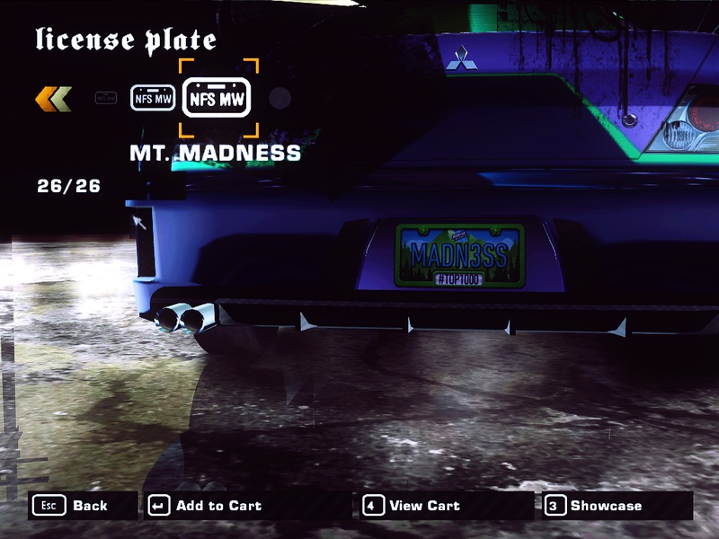 New addon License Plate from NFS NoLimits