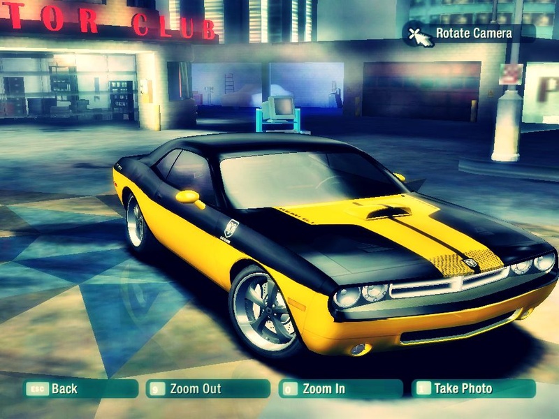 Yellow-Black Dodge Challenger Concept