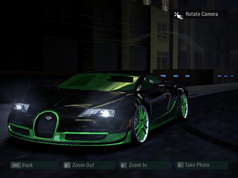 Green Bugatti Veryon Super Sport