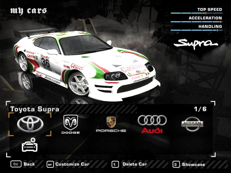 Need For Speed™ Most Wanted - Toyota Supra Tom's Castrol Vinyl