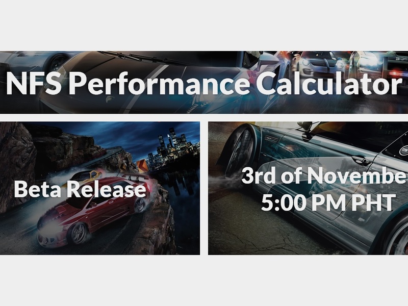 NFS Performance Calculator v0.9.02 - Beta Release