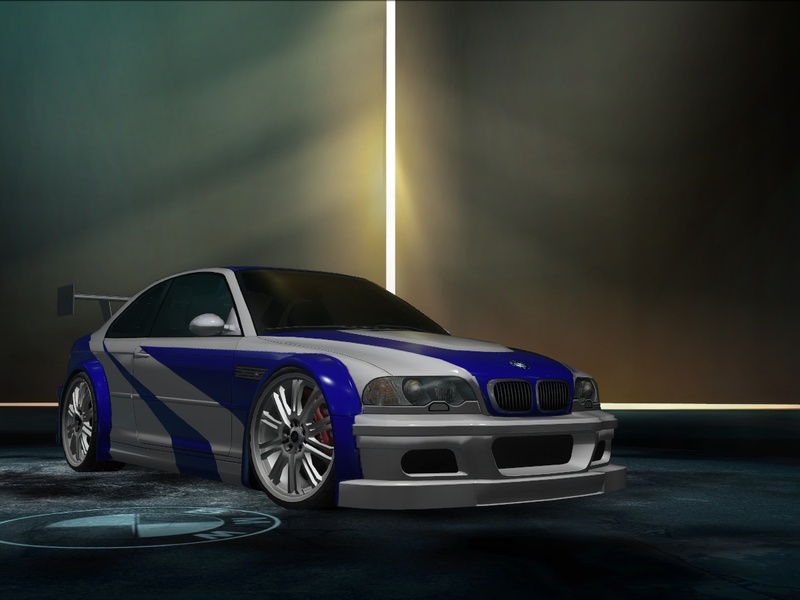 my bmw m3 e46 with the original hero vinyl from nfs most wanted 2005