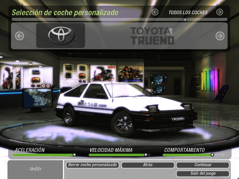 Toyota Trueno (AE86) NFS:Shift