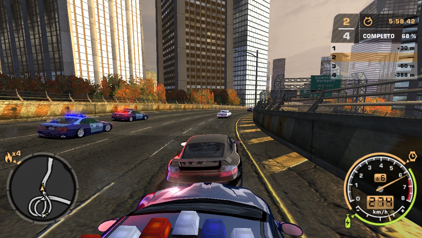 Need For Speed Most Wanted Police levels in races