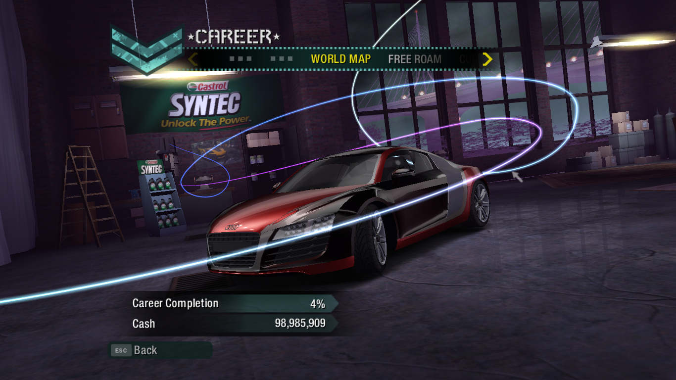 Need For Speed Carbon Audi R8 Le Mans in Career Mode