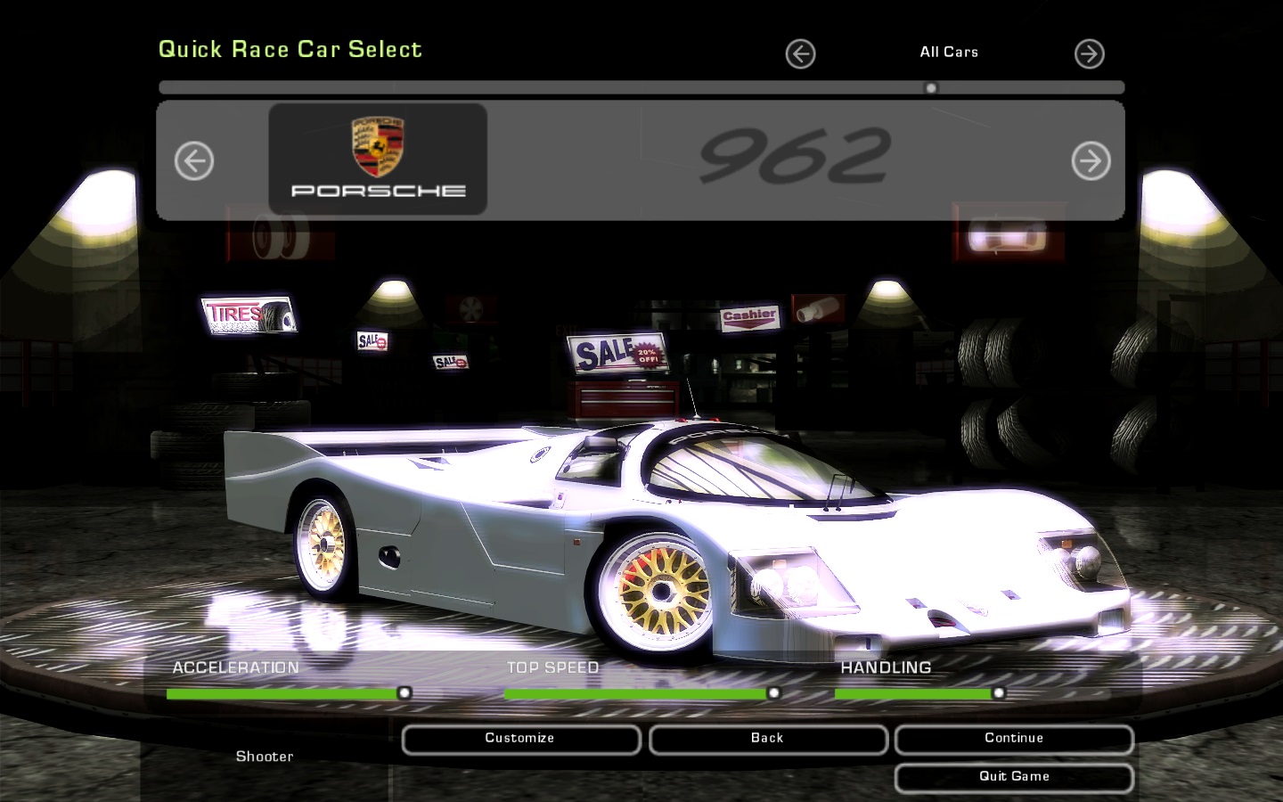 Need For Speed Underground 2 Porsche 962c
