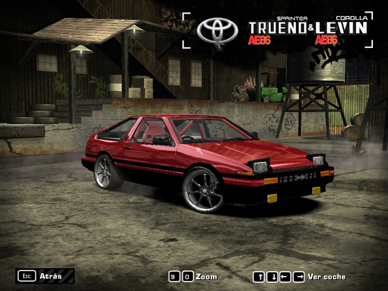 Need For Speed Most Wanted Toyota A86 Sprinter Trueno & Corolla Levin