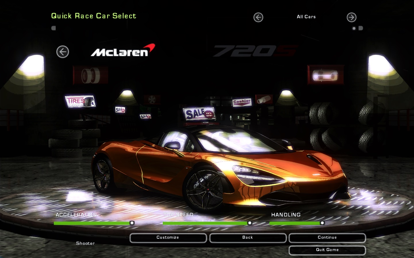 Need For Speed Underground 2 McLaren 720S