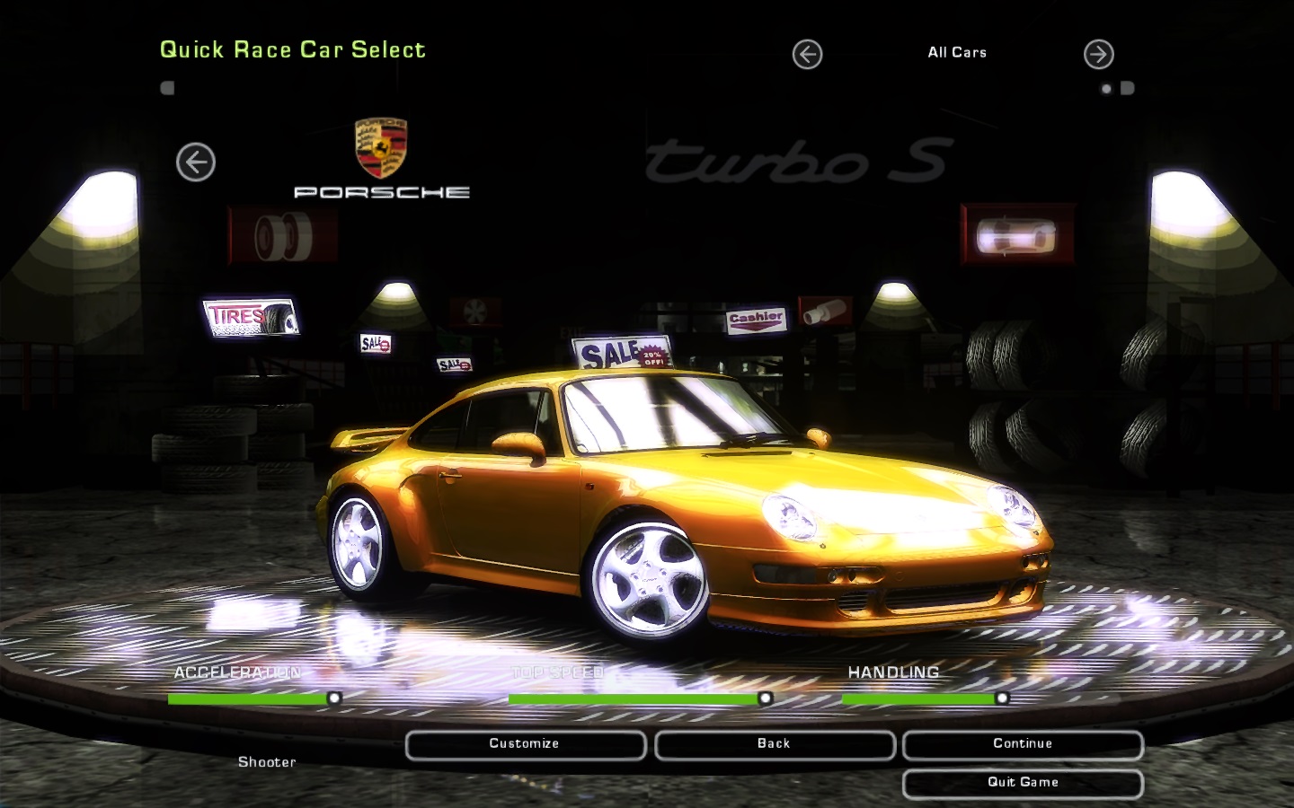Need For Speed Underground 2 Porsche 911 (993) Turbo S