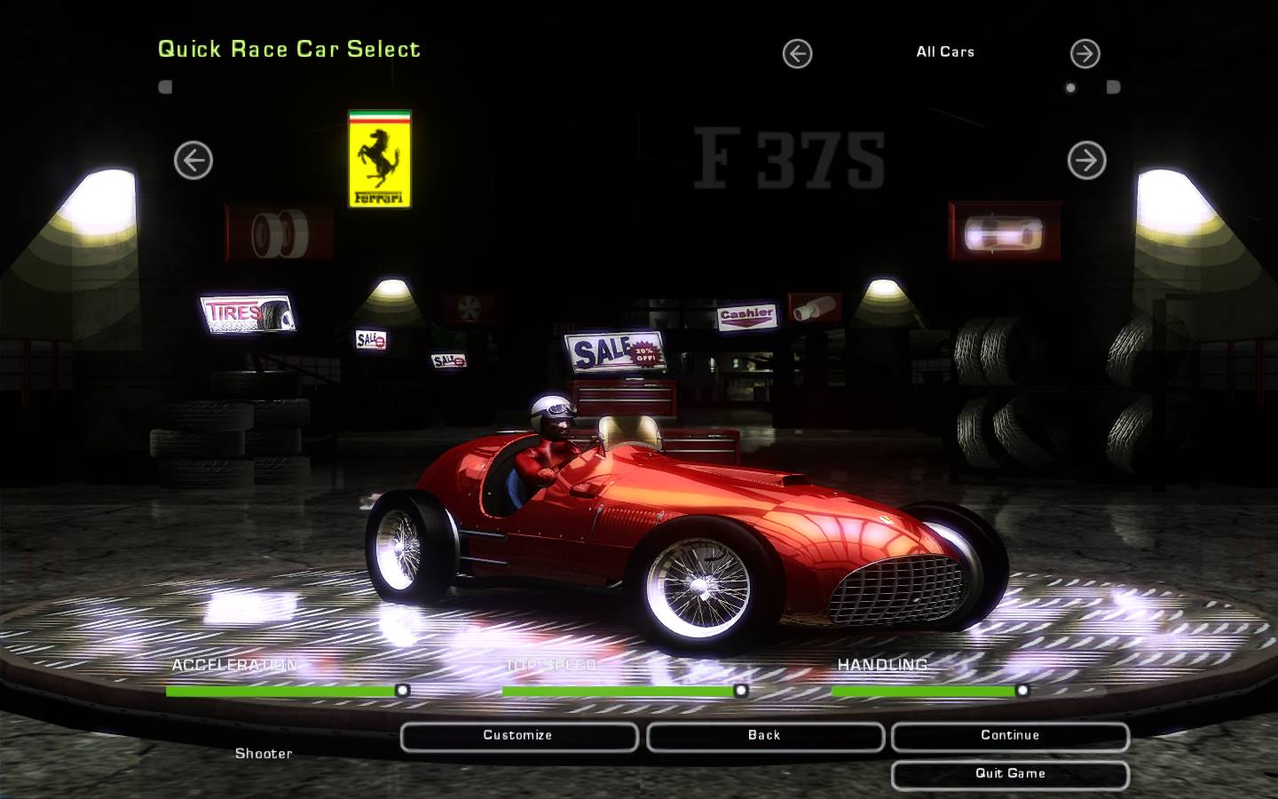 Need For Speed Underground 2 Ferrari F375 F1