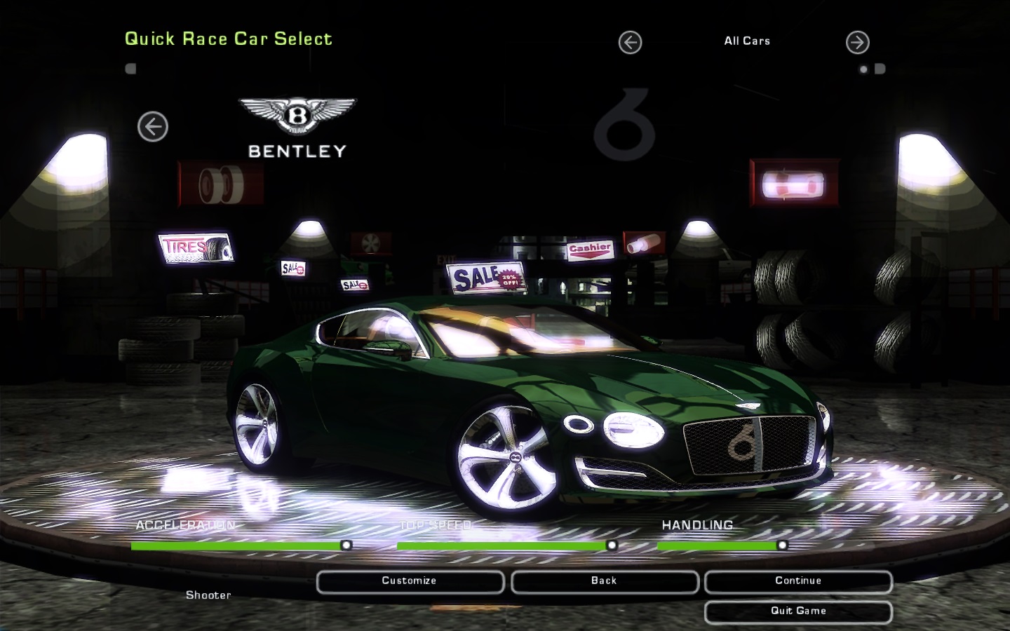 Need For Speed Underground 2 Bentley Speed 6 Concept