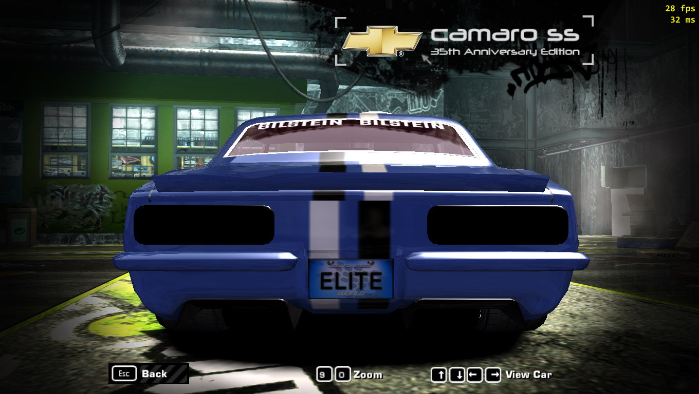 Need For Speed Most Wanted NFS World Elite License Plate Version 2