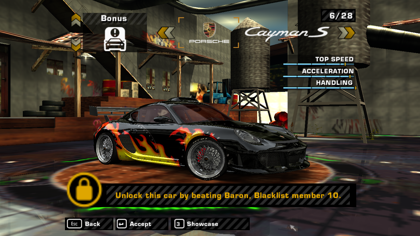 Need For Speed Most Wanted Blacklist cars with ultimate performance (require new game)