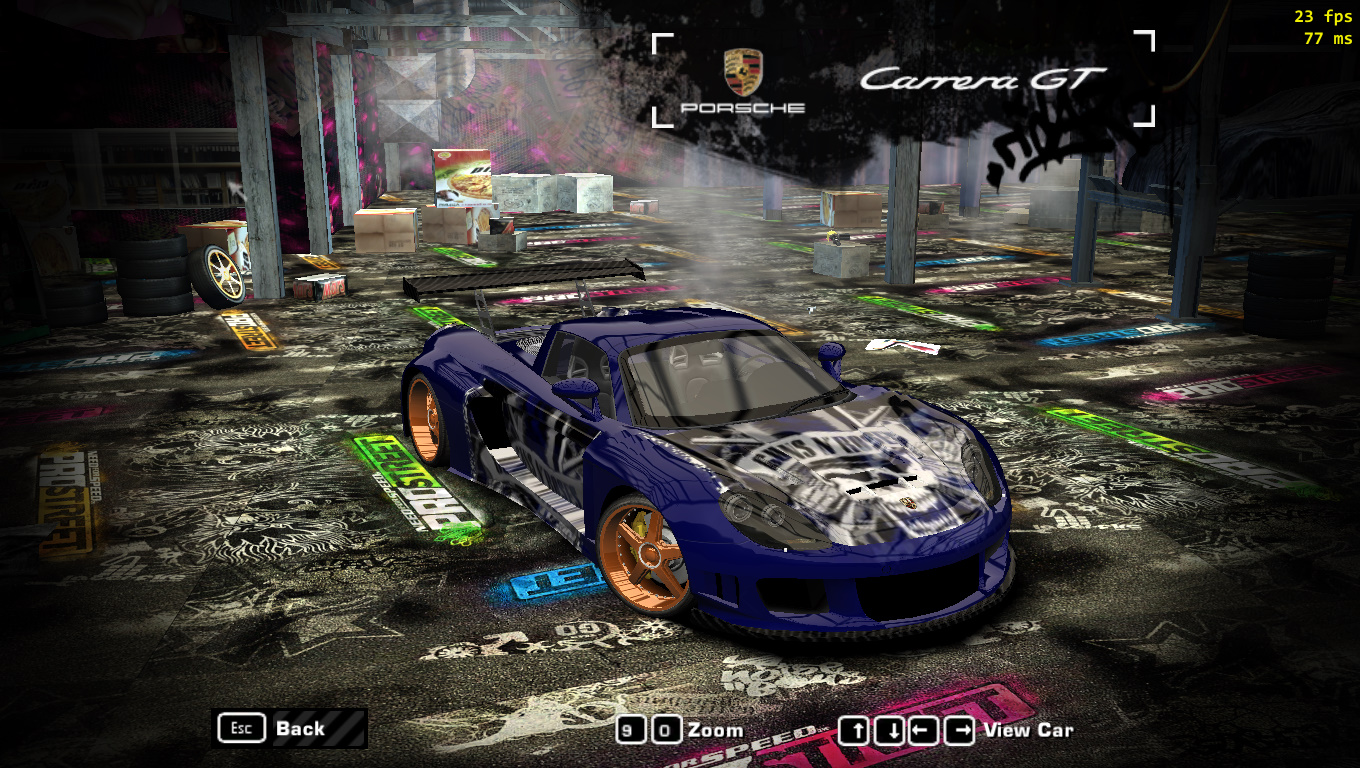 Need For Speed Most Wanted Porsche Carrera GT Guns'N'Roses Livery