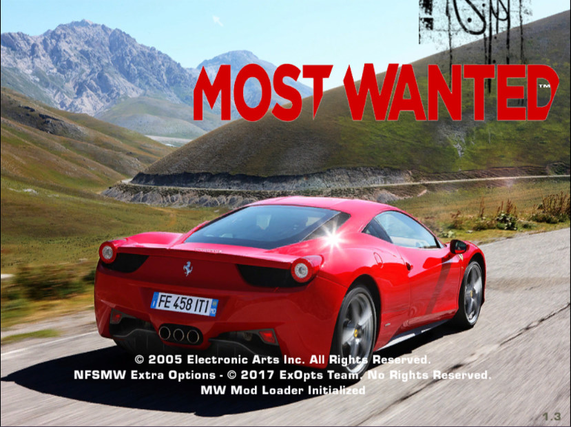 Need For Speed Most Wanted Ferrari 458 Italia New Boot Screen