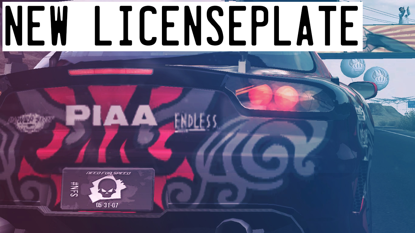 New Licenseplate NFS Prostreet