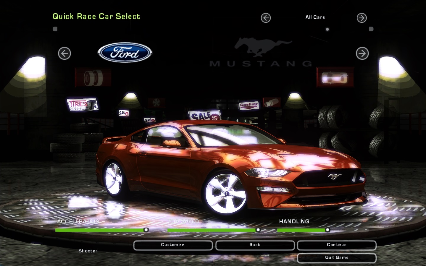 Need For Speed Underground 2 Ford Mustang GT