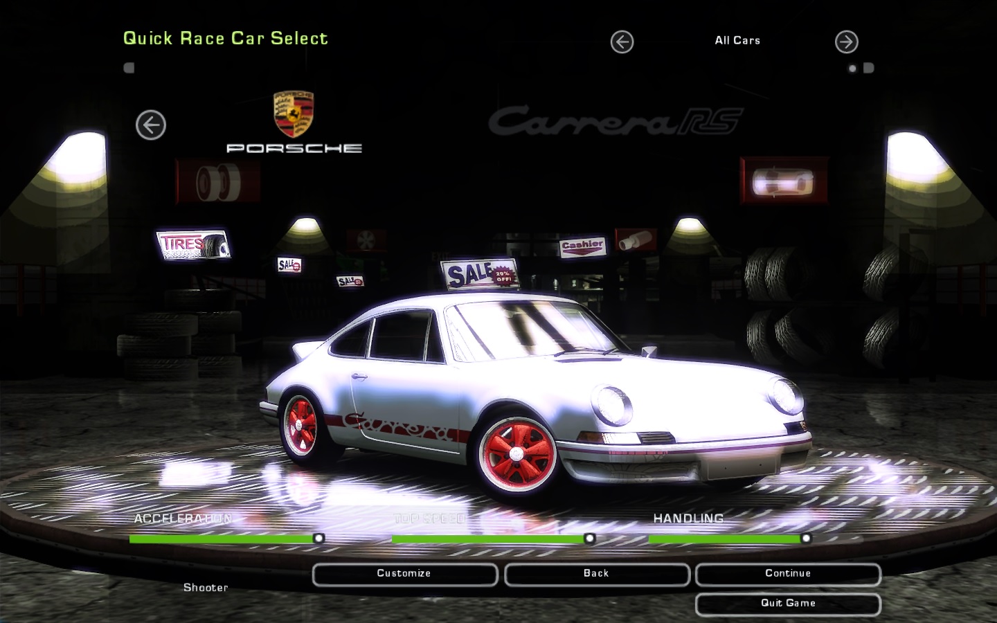 Need For Speed Underground 2 Porsche 911 (901) Carrera RS 2.7