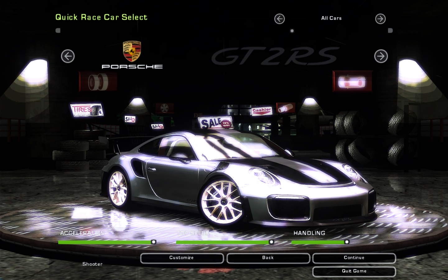 Need For Speed Underground 2 Porsche 911 (991-2) GT2 R.S