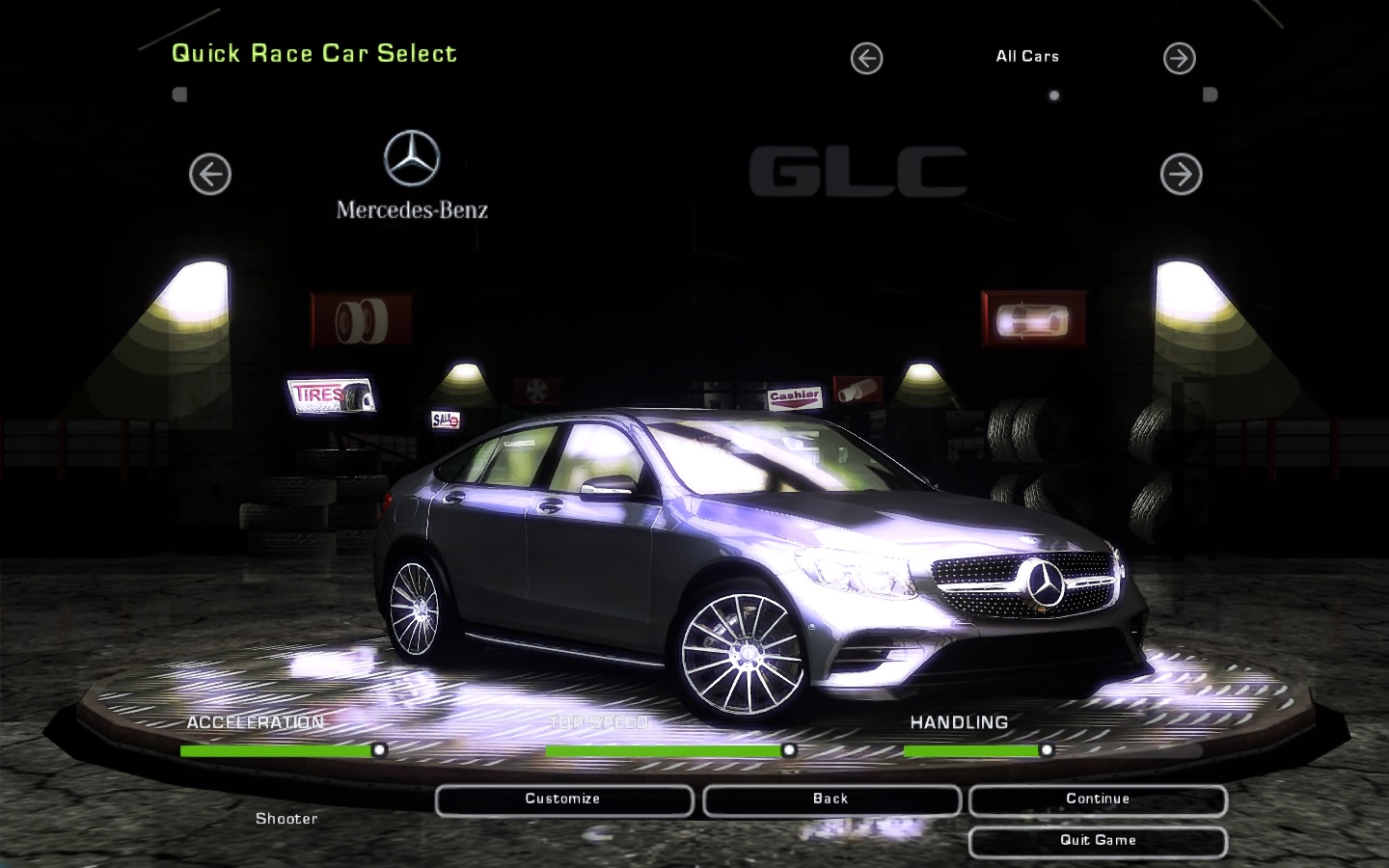 Need For Speed Underground 2 Mercedes Benz GLC Coupe