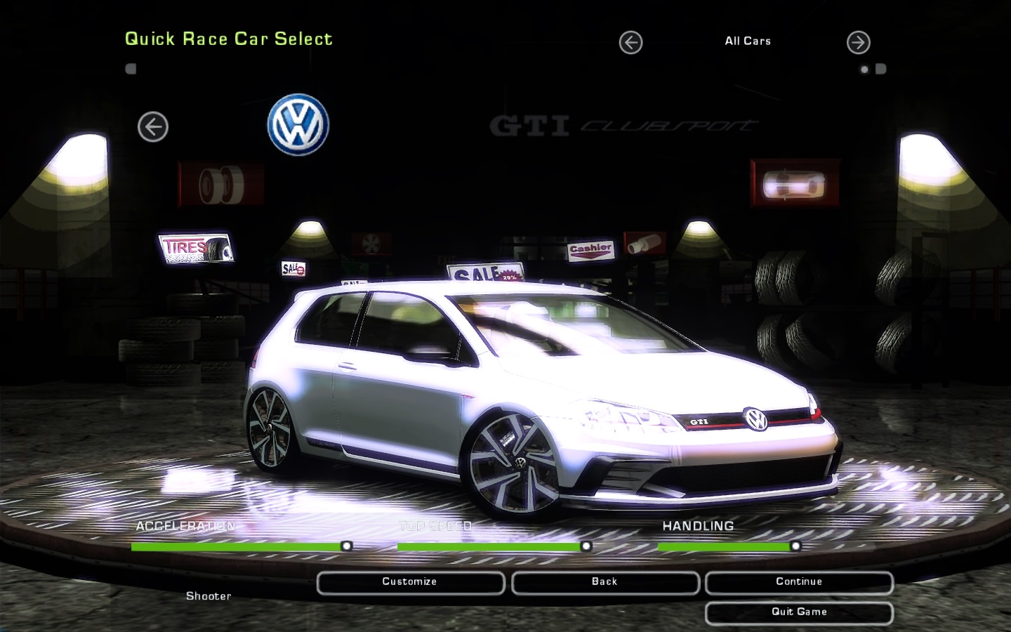 Need For Speed Underground 2 Volkswagen Golf GTI Clubsport