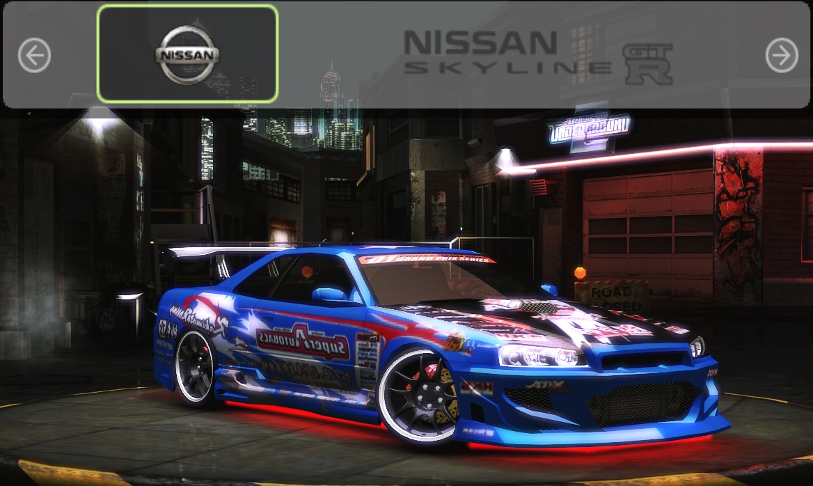 Need For Speed Underground 2 Nissan Skyline - Superautobacs Vinyl