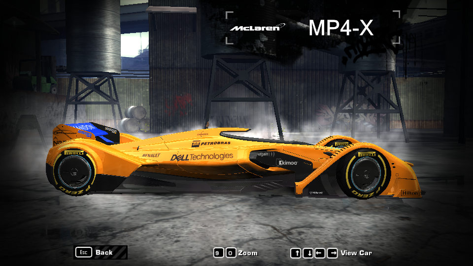 Need For Speed Most Wanted McLaren X2 skin for McLaren MP4-X