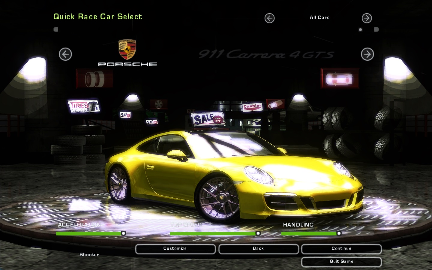 Need For Speed Underground 2 Porsche 911 (991-2) Carrera 4 GTS