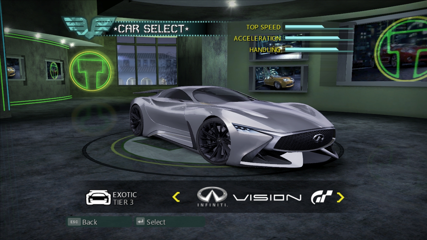 Need For Speed Carbon Infiniti Vision GT