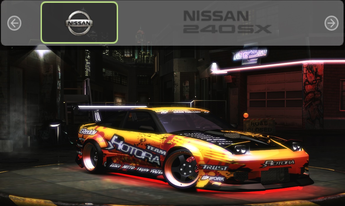 Need For Speed Underground 2 Nissan 240SX - Rotora Vinyl