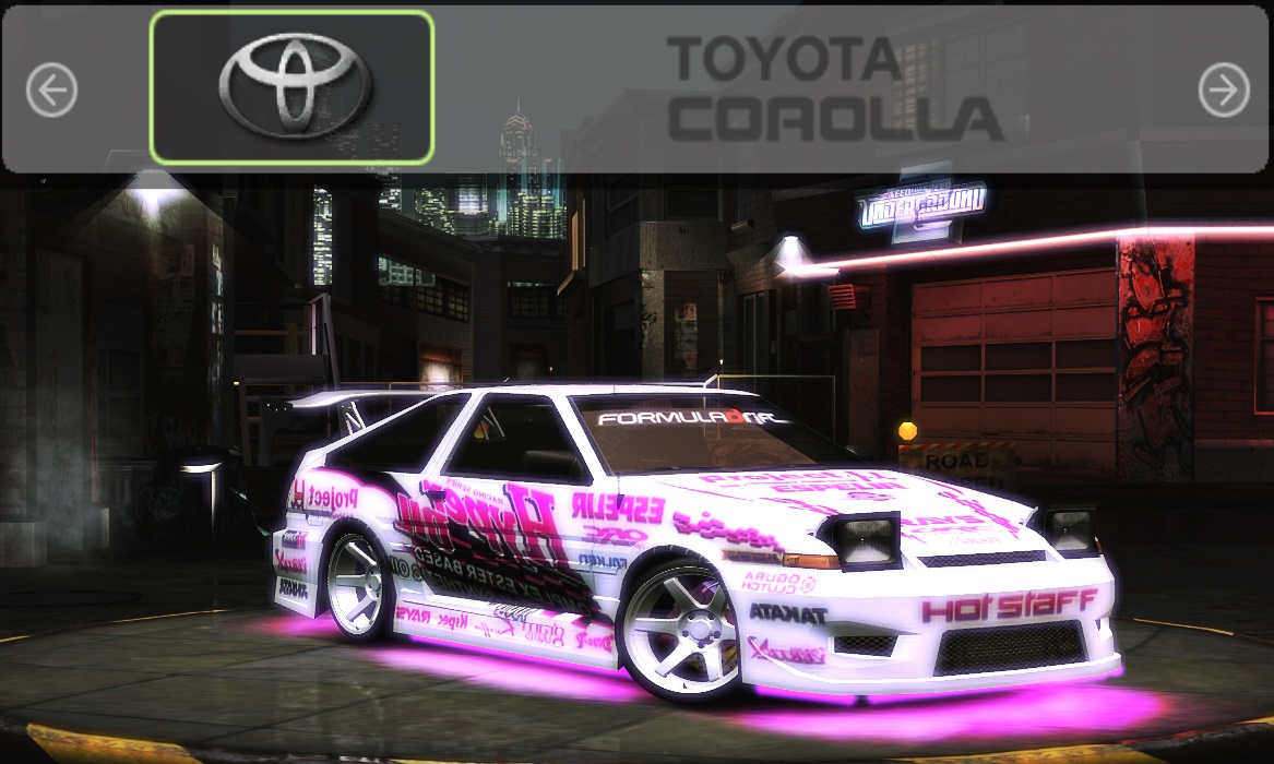 Need For Speed Underground 2 Toyota Corolla - Hyper Oil Vinyl