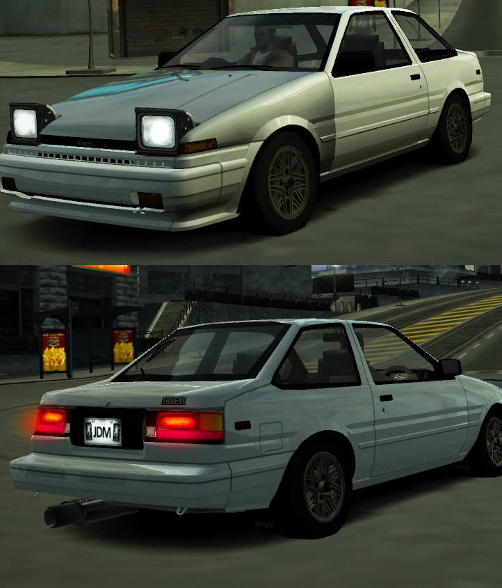 Need For Speed World Toyota AE86 Coupe Sprinter Trueno and Corolla Levin