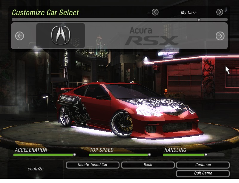 Need For Speed Underground 2 Acura Slightly Different Kurt's RSX