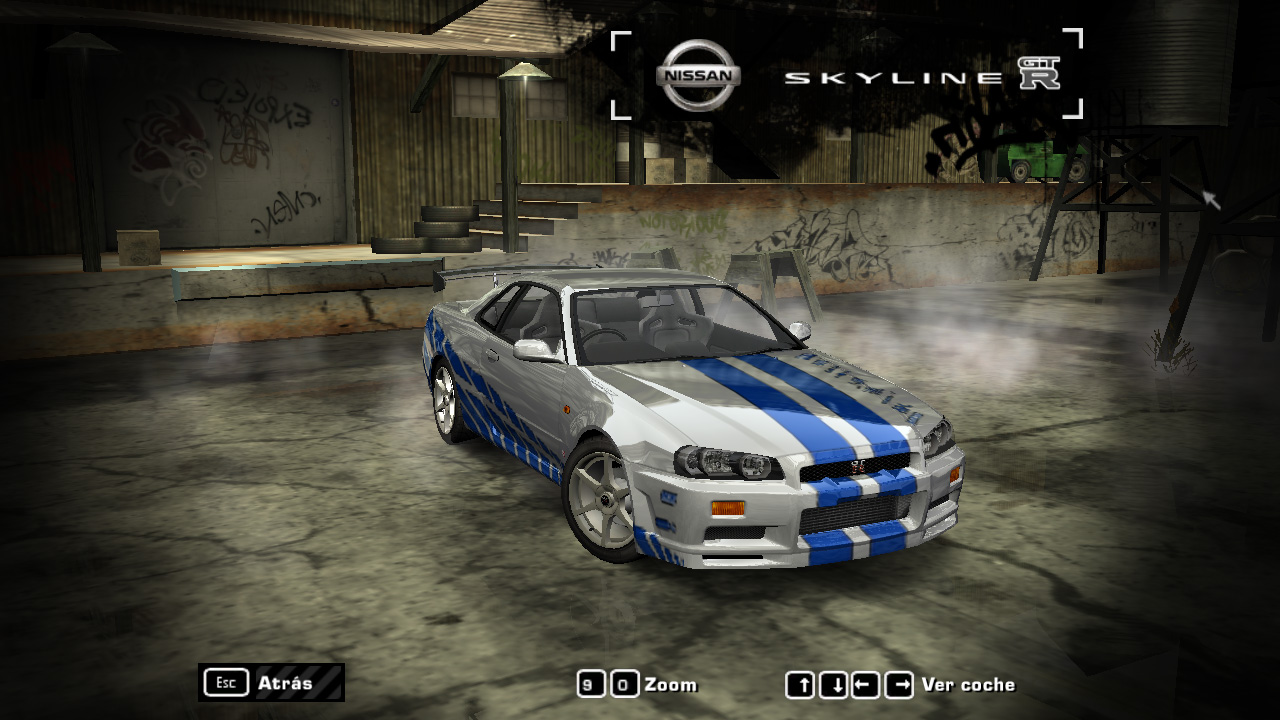 Need For Speed Most Wanted Fast and Furious vinyl for Nissan Skyline R34 GTR