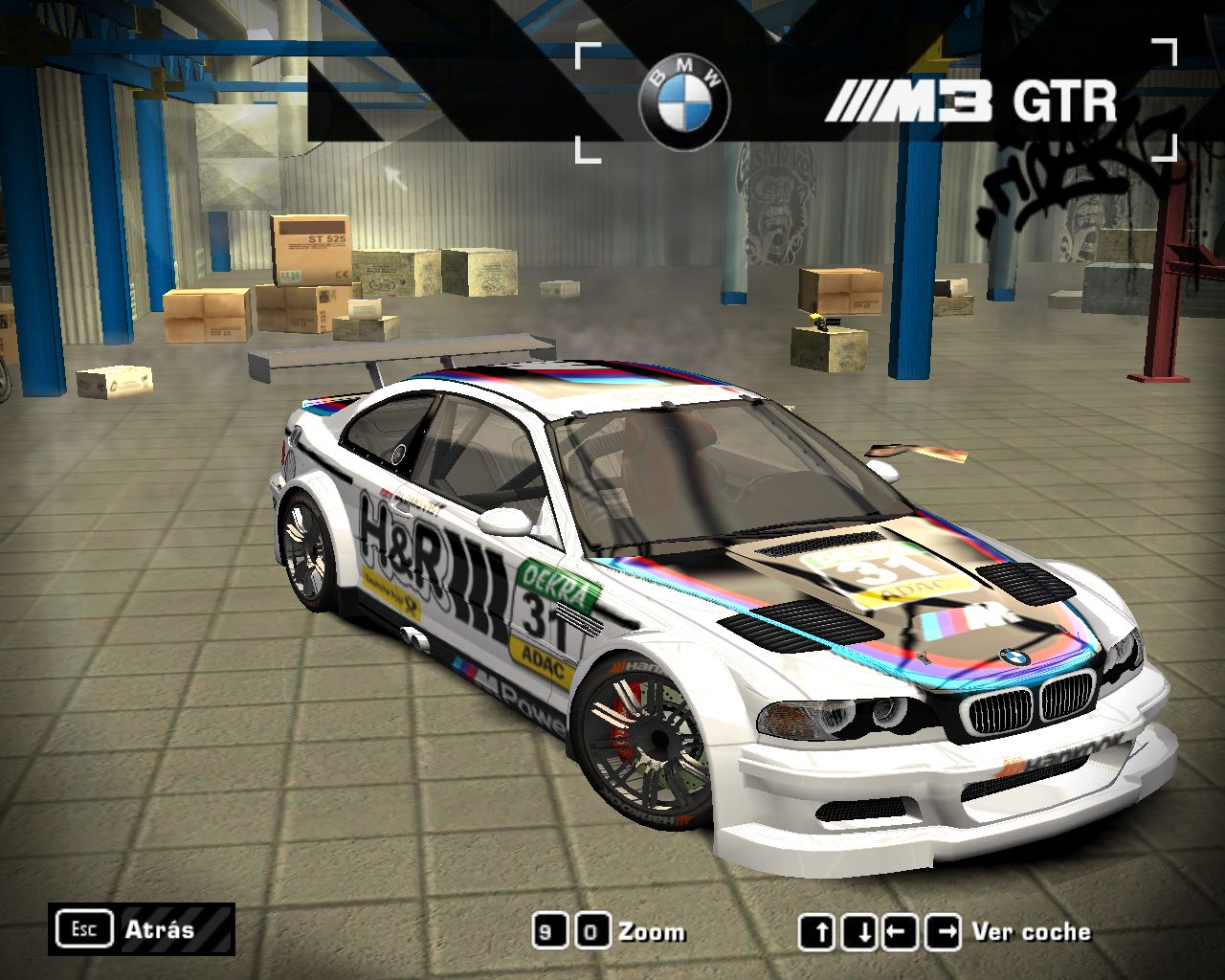 Need For Speed Most Wanted Tom  Blomqvist DTM vinyl for BMW M3