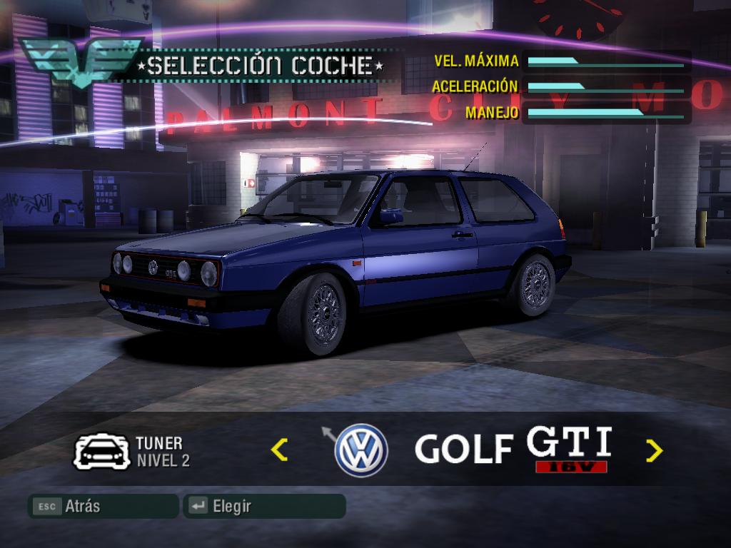 Need For Speed Carbon Volkswagen Golf GTI 16v  MK2 Pandem