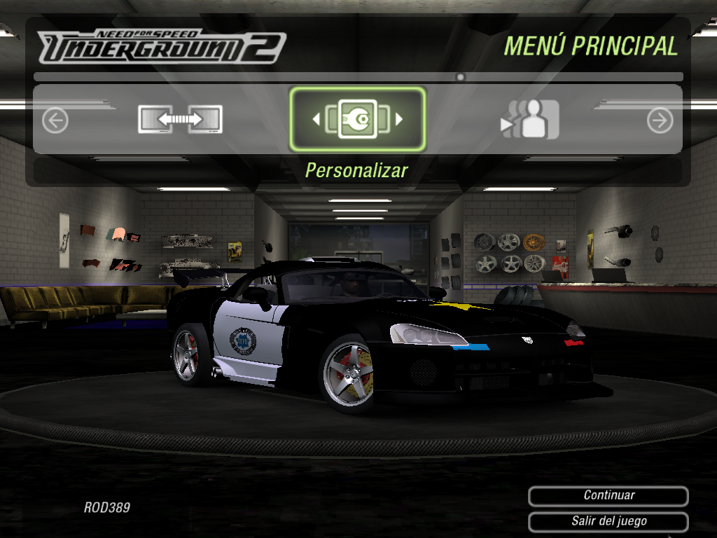 Need For Speed Underground 2 Dodge Viper SRT Police Vinyl