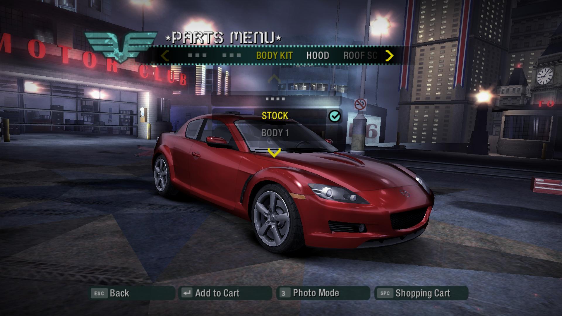 Need For Speed Carbon Mazda RX8 Updated