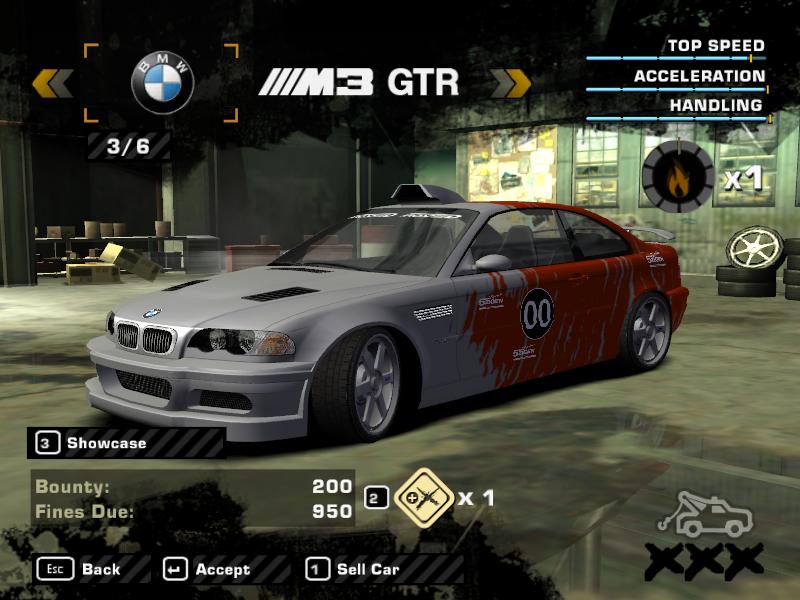 Need For Speed Most Wanted BMW Bmw M3 GTR