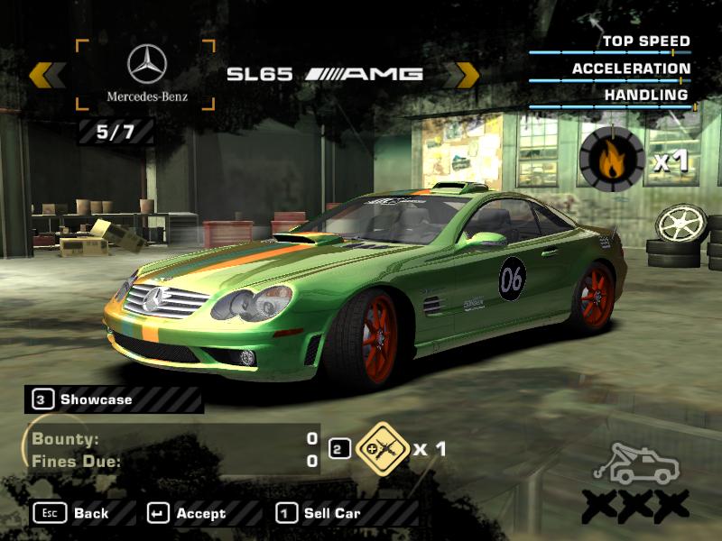 Need For Speed Most Wanted Mercedes Benz Mercedes SL65