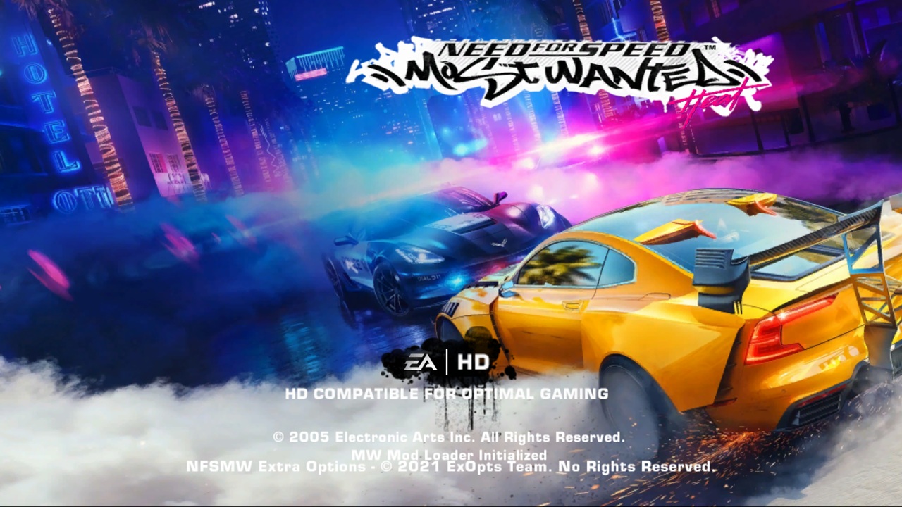 Need For Speed Most Wanted NFS Heat Boot Screen for NFSMW+Updated MW LOGO