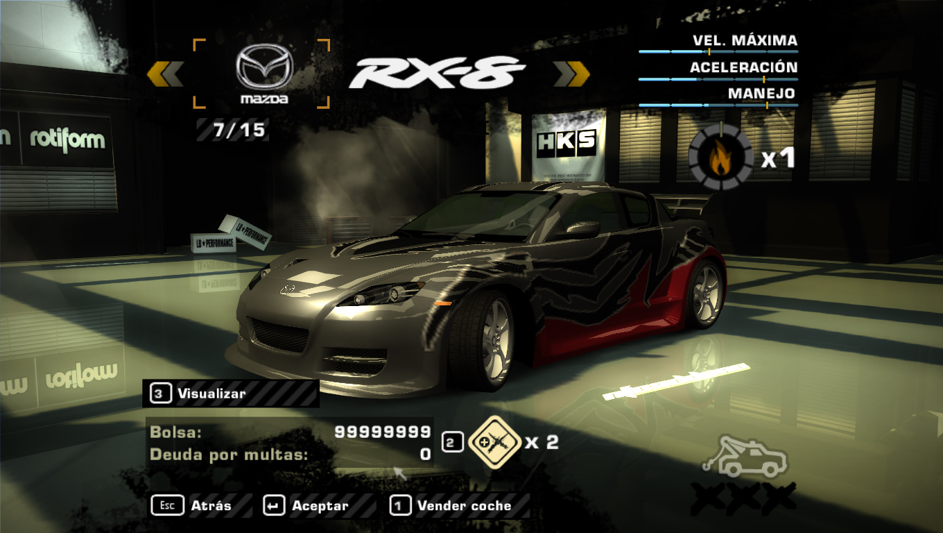 Need For Speed Most Wanted NFSC Garage reflections ( + realistic career reflections  )