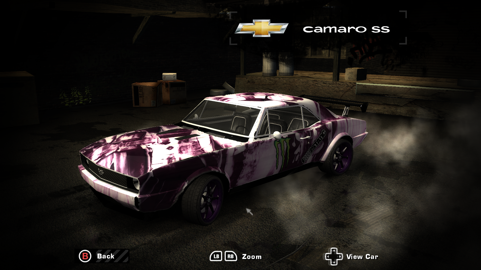 Need For Speed Most Wanted Chevrolet Camaro SS Custom Vinyls