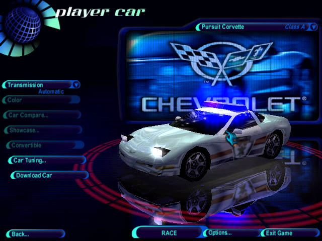 Need For Speed High Stakes Chevrolet ps1 Corvette