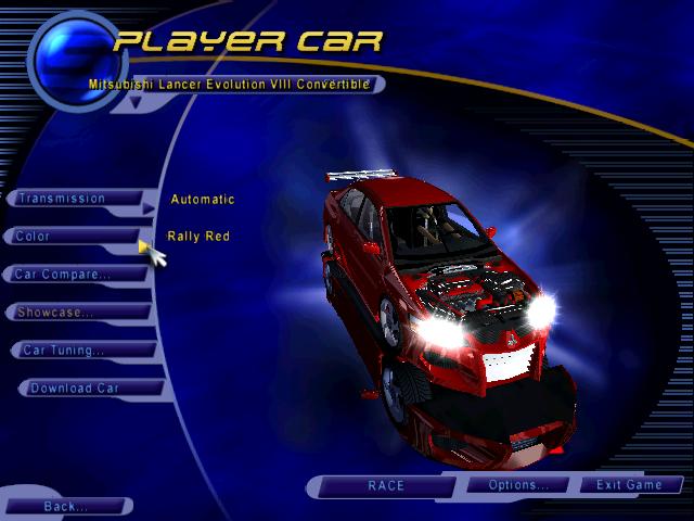 Need For Speed Hot Pursuit Mitsubishi Lancer Evolution VIII Convertible