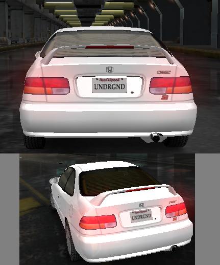 Need For Speed Underground Honda Colored Taillights