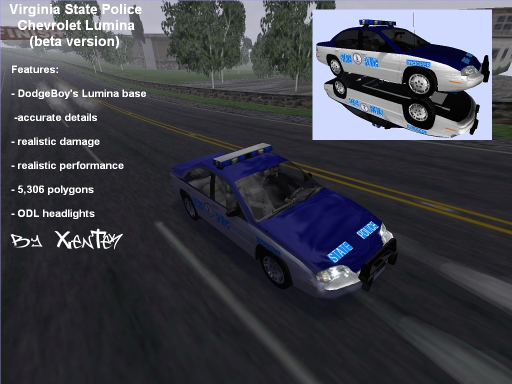 Need For Speed High Stakes Chevrolet Virginia State Police Lumina